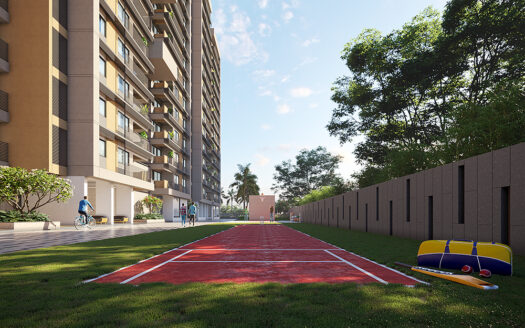 Vienza 3 BHK Home & Shops On SG Highway Near Ognaj.